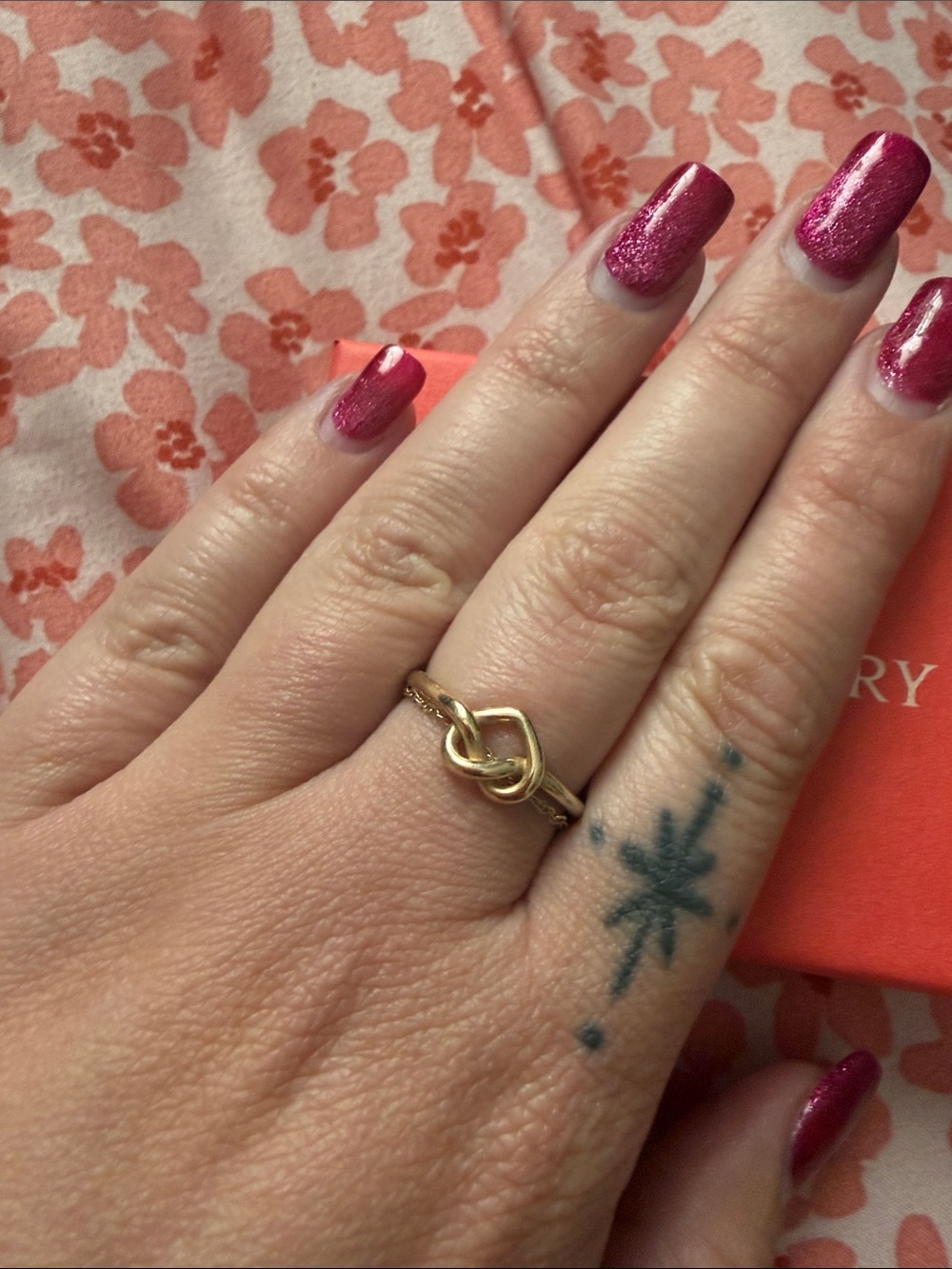 Delicate Gold Knot Ring